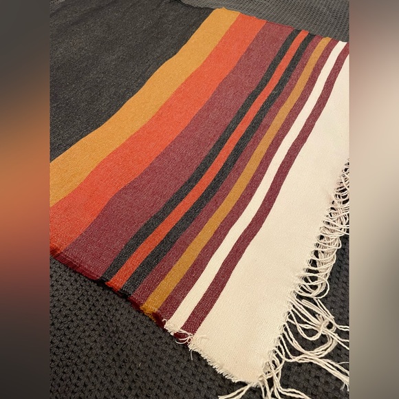 Garage Charcoal Striped Shawl with Hood - Picture 6 of 7